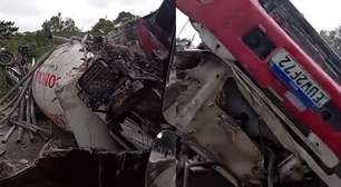 Caminhão tomba, esmaga carro e mata duas pessoas na Grande SP