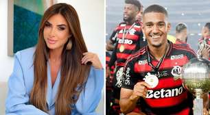 Apontada como affair de Samuel Lino, Nicole Bahls comemora título do Flamengo no Brasileirão: 'Rio em festa, ai que tudo'