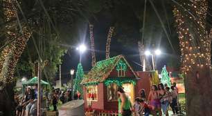 Chegada do Papai Noel na Praça João Pessoa, em Suzano, marca início da decoração de Natal nesta sexta