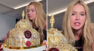 Precisava? Virginia compra panetone de R$ 5 mil para irmão de Vini Jr.: 'É muito pesado'