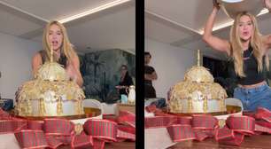 Virginia ganha chocotone gigante de 20 quilos que custa milhares de reais