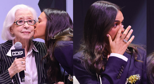 'Uma comunhão inesperada': as palavras de Fernanda Montenegro que surpreenderam e fizeram Bruna Marquezine chorar na CCXP25