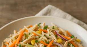 Salpicão de frango sem maionese: receita leve para surpreender no almoço ou jantar