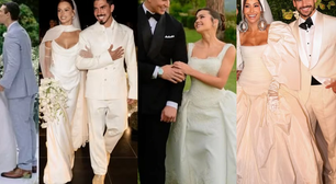 Os vestidos de noiva exuberantes e marcantes de 2025: Sabrina Sato, Isis Valverde, Giovanna Lancellotti e mais famosas