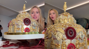 Virginia Fonseca se surpreende ao ganhar chocotone de mais de R$ 5 mil