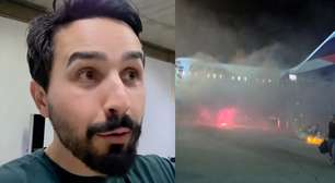 Passageiro que gravou incêndio no aeroporto de Guarulhos comenta incidente: 'Foi um desespero'