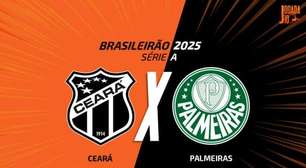Ceará x Palmeiras: onde assistir, escalações e arbitragem