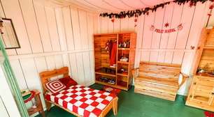 Apenados produzem móveis para cenário do Papai Noel em frente à prefeitura