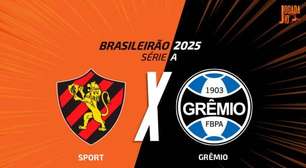 Sport x Grêmio: onde assistir, escalações e arbitragem