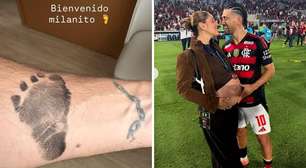 Arrascaeta, do Flamengo, posta foto do nascimento do filho em dia de viagem do Intercontinental