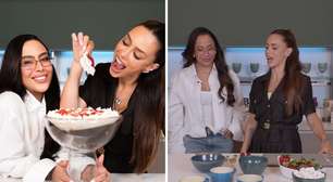 Bruna Biancardi recebe Rafaella Santos no 'Bru na Cozinha' e cunhada admite ciúmes: "Ela sofreu comigo"