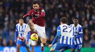 Com gol polêmico, Brighton arranca empate em casa contra o West Ham