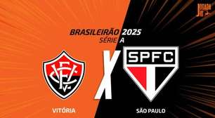 Vitória x São Paulo, AO VIVO, com a Voz do Esporte, às 14h30