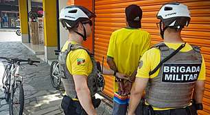 Ciclistas da Brigada Militar prendem ladrão após roubo na Av. Assis Brasil