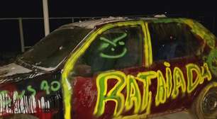 Criminosos invadem chácara em Mairinque, quebram tudo e picham carro