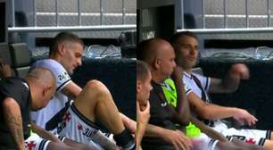 Artilheiro do Vasco se irrita e arremessa chuteiras após substituição no primeiro tempo