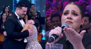 Tati Machado faz professor de dança chorar no Domingão: 'Pedir licença para a Wanessa'