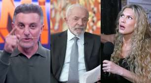 Fã do Lula? Detalhe durante entrega de R$ 1 milhão ao vivo no Domingão rouba a cena
