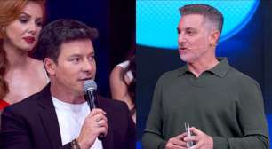 Rodrigo Faro surpreende com desabafo para Luciano Huck no Domingão: 'Concorrendo com você'