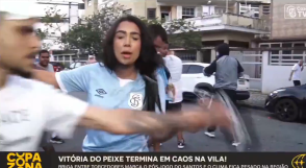 Repórter da CazéTV tem microfone furtado durante cobertura do Brasileirão; veja o vídeo
