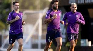 Garro e Yuri Alberto treinam e devem reforçar o Corinthians contra o Cruzeiro