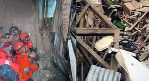 Sobrado desaba no Catete, no Rio de Janeiro, e deixa feridos