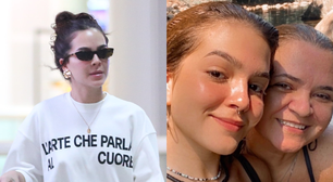 10 dias após a morte da mãe, Mel Maia é fotografada com semblante abatido no RJ