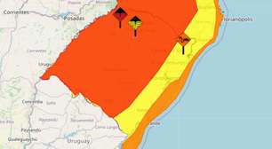 Aumenta para três o número de alertas de tempo severo para o RS