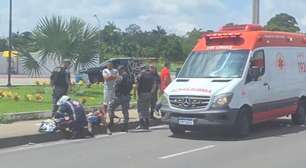 Acidente na Avenida das Flores deixa duas pessoas feridas em Manaus