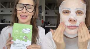 Carolina Dieckmann testa máscara de 'essência de lesma' e viraliza: tendência é segura?