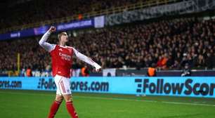 Com Gabriel Jesus e pintura de Martinelli, Arsenal bate Club Brugge pela Champions