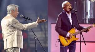 Caetano Veloso emociona ao cantar 'Drão' para Gil no Prêmio Multishow