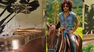 Sala de massagem, piano transparente e móveis de Andy Warhol: a fazenda milionária de Lenny Kravitz no Brasil que está aberta para hóspedes