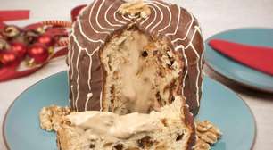 Chocotone de doce de leite com nozes para impressionar no Natal