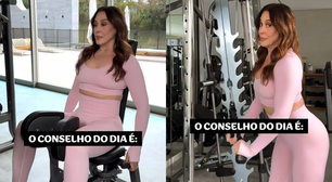 'Nunca é tarde pra começar', diz Cláudia Raia sobre musculação