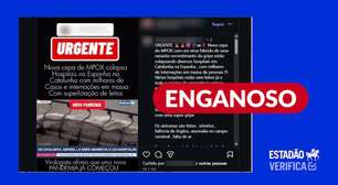 Vídeo mostra superlotação de hospital espanhol por conta de epidemia de gripe, não pandemia de mpox