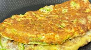 Omelete de sardinha com abobrinha: perfeito para seu almoço ou jantar, nutritivo e muito gostoso