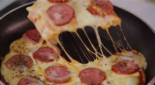 Pizza de frigideira fácil e perfeita: massa leve e especial para o seu lanche