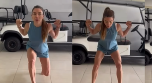 O treino de força de Patricia Abravanel para ter pernas superdefinidas aos 48 anos previne dores articulares e melhora do metabolismo