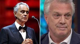 Andrea Bocelli se irrita e abandona entrevista com Pedro Bial: 'Não me avisaram'