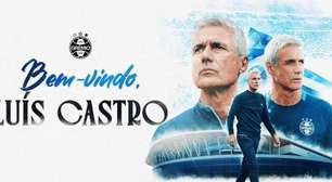 Grêmio anuncia a contratação do técnico Luís Castro