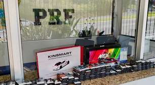 PRF apreende cigarros eletrônicos escondidos em caixas de brinquedo em Bento Gonçalves