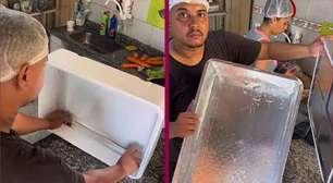 Vendedor viraliza ao 'embelezar' caixa de isopor e ensinar como se faz