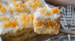 Bolo gelado de abacaxi com coco: este bolo gelado vai te surpreender, sobremesa de Natal