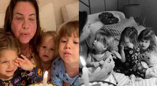 Veja o momento da confusão das filhas de Virginia em aniversário da avó