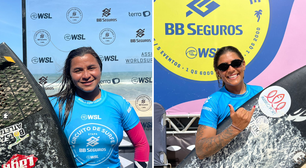 Mulheres quebram recordes e mandam 'chuva' de aéreos em etapa da WSL na Praia do Futuro