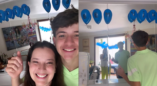 Esposa de Maurício Manieri, Iza Stein recebe homenagem ao voltar para casa após internação por AVC