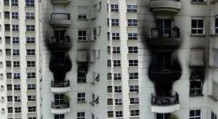 Vídeo mostra estrago causado por incêndio que atingiu prédio de luxo em SP