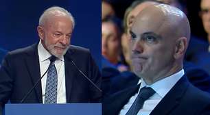 Em frente a Moraes, Lula diz que Trump deu 'presente de aniversário' com fim da sanção Magnitsky ao ministro