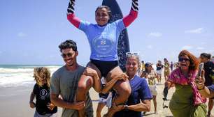 Campeã de etapa da WSL na Praia do Futuro quase ficou fora do torneio